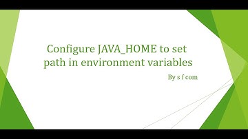 How to set JAVA_HOME environment variable on Windows 10