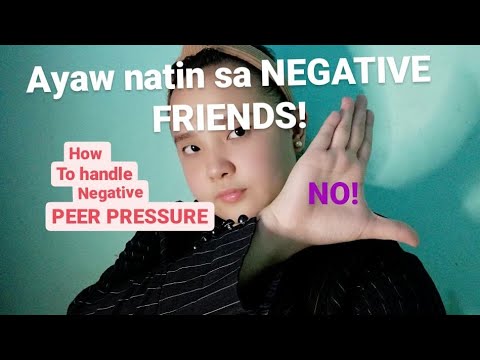Video: Paano ka tumugon sa negatibong peer pressure?
