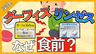 イラストで学ぶ医学！「リンゼスとグーフィスが食前内服の理由とは？」