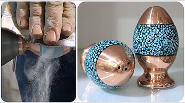 Fire & Art! 🔥 Persian Turquoise Inlay (Part 2: Setting & Final Masterpiece)