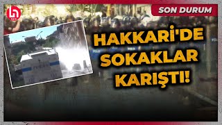 Son Durum Hakkaride Sokaklar Karıştı Polisin Çok Sert Müdahalesi Canlı Yayında