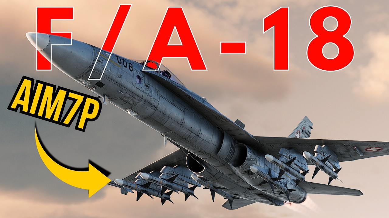 🧠✈️ Swiss F/A-18 Hornet: Stealth Radar Predator — Precision Kills with AIM-7P!