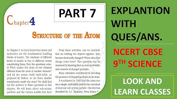 Class 9: Structure of an Atom || Part 7 || Science || CBSE || Hindi