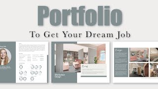 Interior Design Portfolio that will get You the Dream Job | Tips & Tricks + Illustrator Tutorial