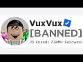 This Roblox Youtuber Got BANNED And LOST 1,370,312 Robux...