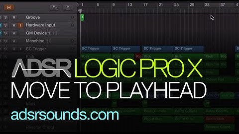 Logic Pro X tutorial - Move region or event to playhead position