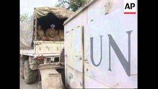 BOSNIA: SARAJEVO: ARRIVAL OF UKRAINIAN UN TROOPS