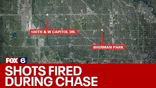 Milwaukee police chase, officers shot at on north side | FOX6 News Milwaukee
