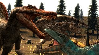 Giganotosaurus and Spinosaurus vs Carcharodontosaurus (FULL ANIMATION) Chapter 1 - Episode 6 Part 1