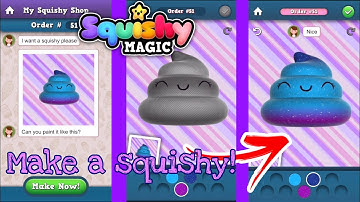Squishy Magic:3D Art Coloring & DIY Toys Maker review test gameplay | take squishy orders