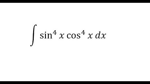 Calculus Help: Integral of sin^4⁡x  cos^4⁡x dx - Integration by substitution