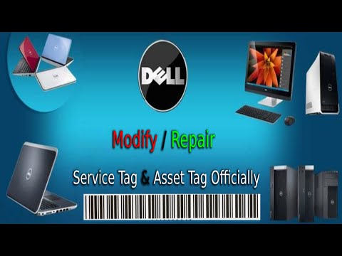 Change / Remove Asset Tag - Service Tag on Dell PCs  or laptops