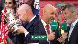 "This season was a mess!" - Ten Hag reacts after guiding Man Utd to FA Cup triumph - ITV Sport image