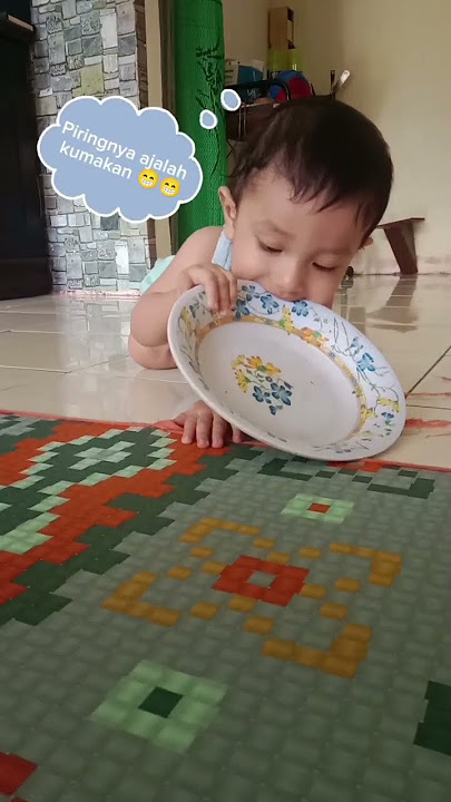 Tenyata Piring itu keras gaes.. Gak kuat gigi Elvano #video #reels #elvano #makanpiring
