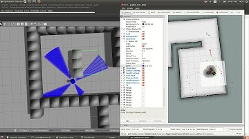 Autonomous navigation with obstacles and tilting+rotating laser (GAZEBO + ROS)