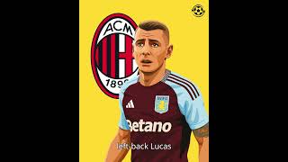 AC Milan are looking to sign Aston Villa left back Lucas Digne at the end of the season