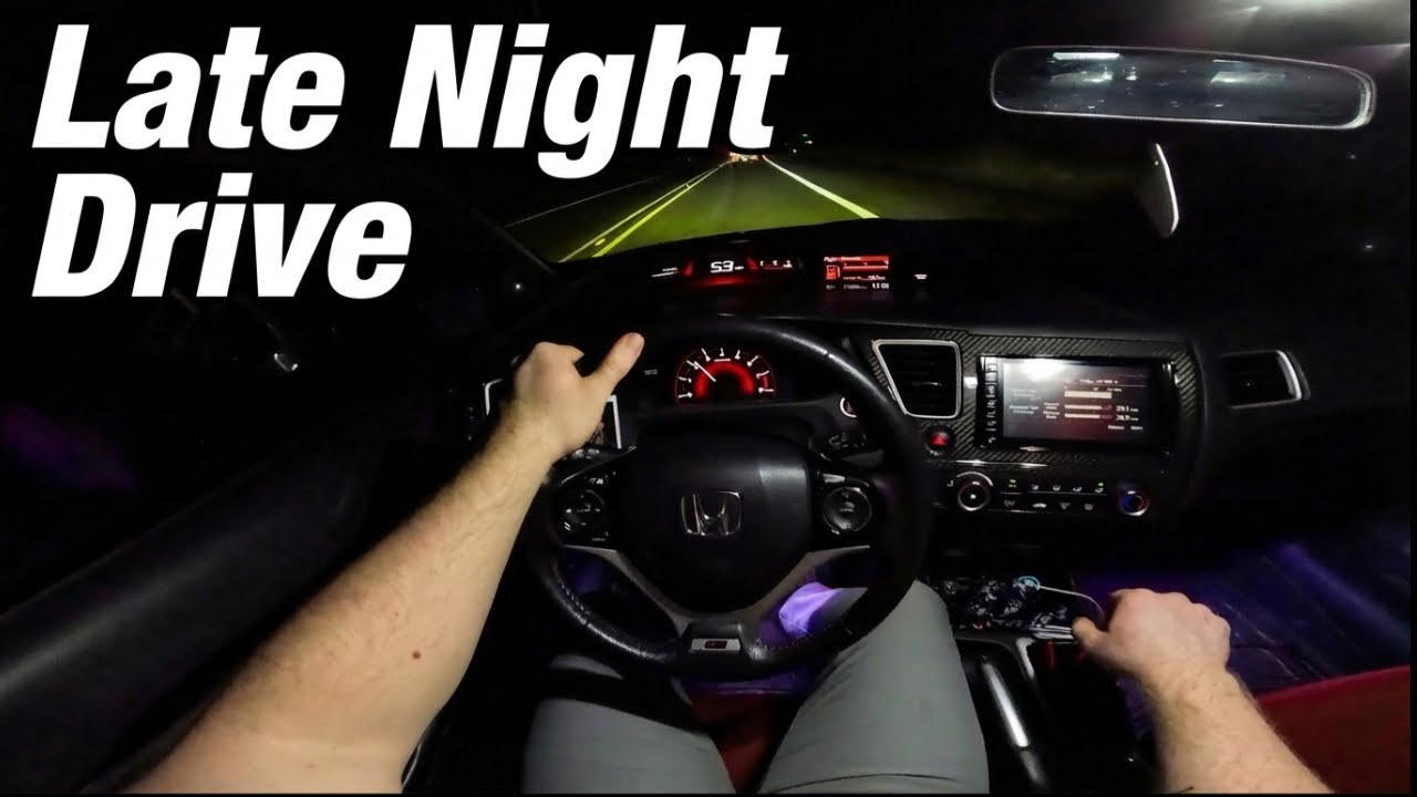 POV LATE NIGHT CHILL DRIVE AFTER THE GYM | FT @DDFB6