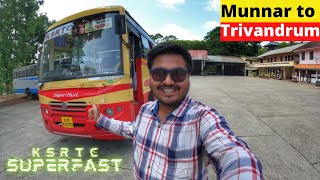 KSRTC “SUPERFAST” Bus journey | Munnar to Trivandrum Scenic Roads #kerala #ksrtc #munnar screenshot 3