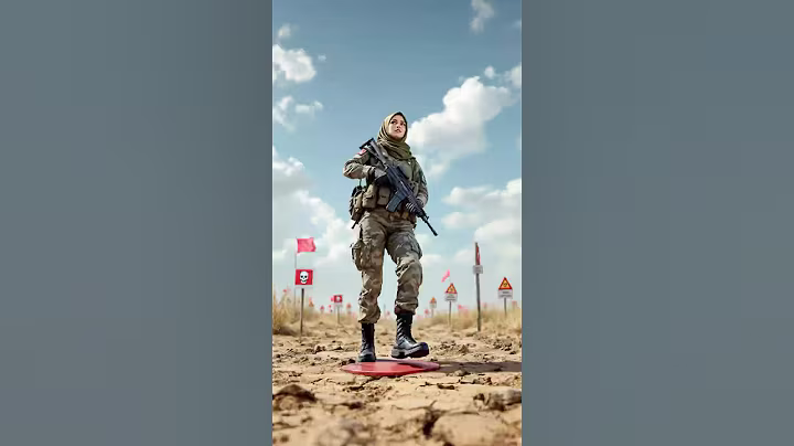 Pakistani Lady Soldier on Landmine, Indian Lady Soldier Saves Her #ai #army #soldier