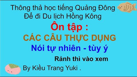 Thông thả học tiếng Quảng Đông 676: ÔN TẬP HIỆU QUẢ. CÁC CÂU NÓI TỰ NHIÊN TÙY Ý.