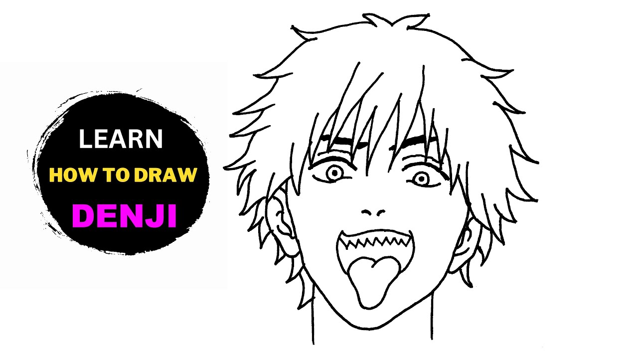 How To Draw Denji Chainsaw Man Drawing Tutorial Easy Step By Step