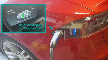 First successful Tesla CHAdeMO charging session