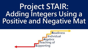 Adding Integers Using a Positive and Negative Mat ‖ Grades 6 - 7 ‖ Project STAIR