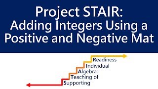 Adding Integers Using a Positive and Negative Mat ‖ Grades 6 - 7 ‖ Project STAIR