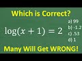 Understanding Logarithms and Exponential Equations