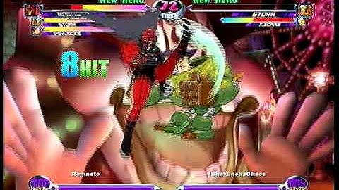 MvC2: Magneto Rom into Rainbow Infinite (on assist)