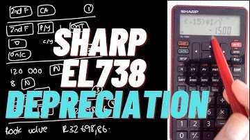 Depreciation examples : Using formula and SHARP EL738F financial calculators