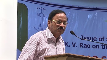 Sastry At Dr K V Rao Scientific Society - Hybiz.tv