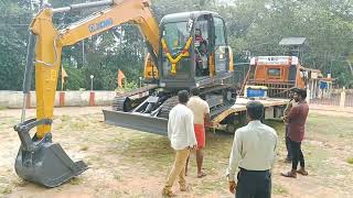 XCMG XE80C unloading #tamilnadu #xcmg #schwingstetter #grader #excavator #india #miniexcavator