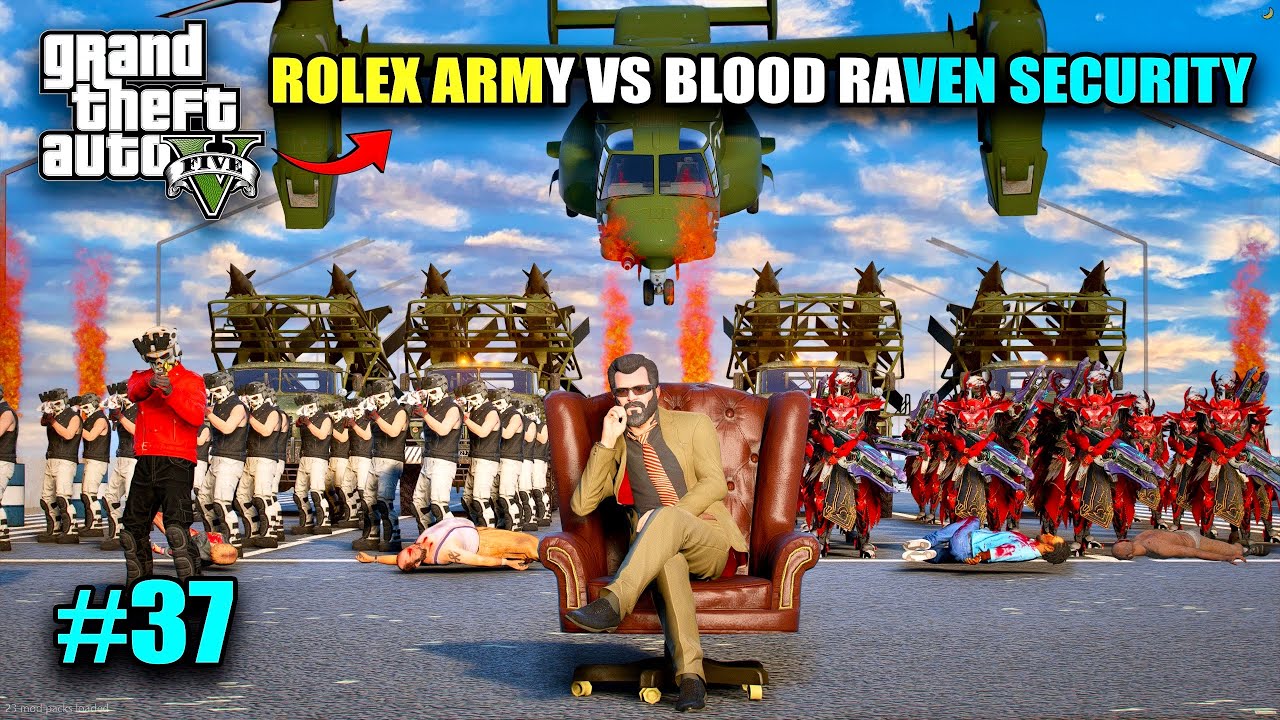 PRESIDENT'S DANGEROUS SECURITY FIGHT WITH ROLEX SECURITY - GTA 5 GAMEPLAY