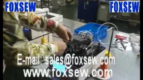 Automatic Button Wrapping and Knotting Machine