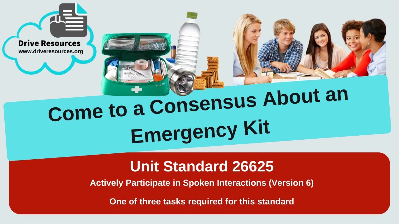 Unit Standard 26625 Actively Participate in Spoken Interactions (by Drive Resources)