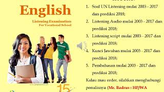 Listening audio Ujian Nasional UN UNKP UNBK SMK MAK Bahasa Inggris 2016 2017