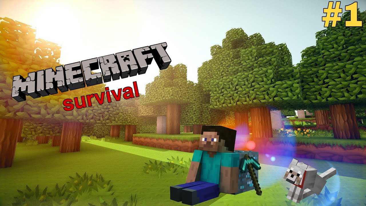 NOW TIME TO PLAY MINECRAFT SURVIVAL WORLD #1