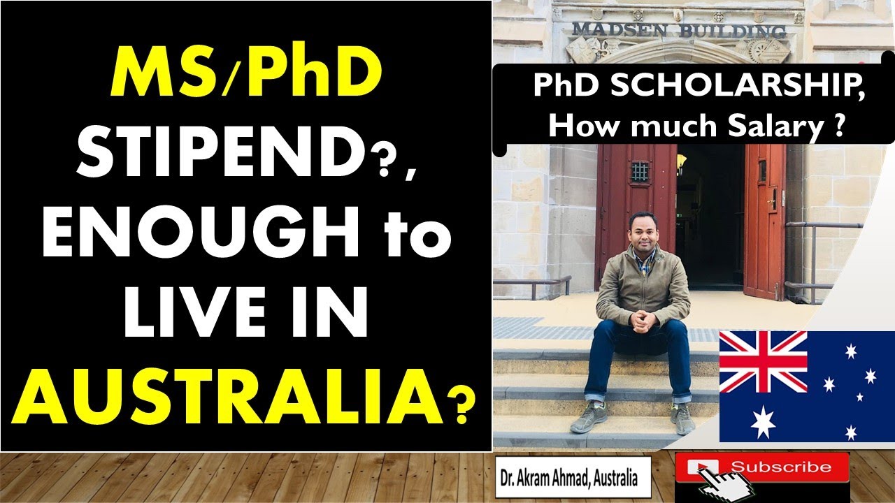 phd student salary australia