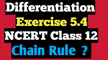 Exercise 5.4  NCERT Differentiation of a function of a function  | NCERT Class 12 @StudyPointPro