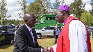 SEE HOW PRESIDENT RUTO ARRIVED AT ACK CHURCH IN ELDORET TO CELEBRATE THEIR 40 YEARS ANNIVERSSARY!