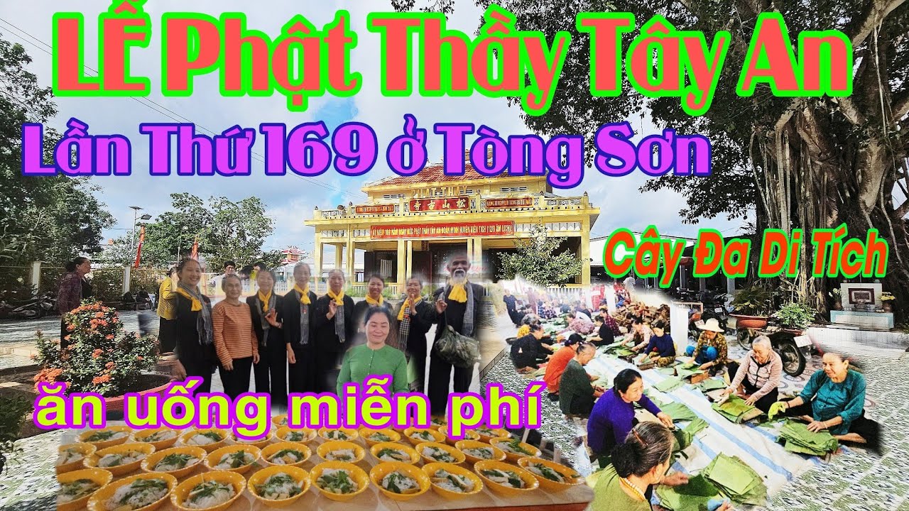 Lễ Giỗ 12/8 Lần Thứ 169 Tại Làng Tòng Sơn Nơi Phật Thầy Tây An Ra Đời Để Lại Cây Đa Di Tích Ở  Chùa