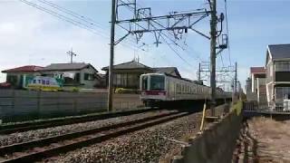 [関東私鉄最後の多扉車] 東武20050系 スカイツリーライン(伊勢崎線) 北春日部(TS-28)～姫宮(TS-29)