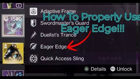 How To Properly Use Eager Edge To The Fullest Extent | Destiny 2 (Teamkill) (Halo Swords) (Guide)