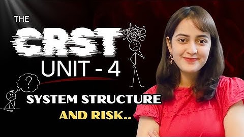 CRST Unit 4 | System Structure and Risk | Complete Notes & Explanation