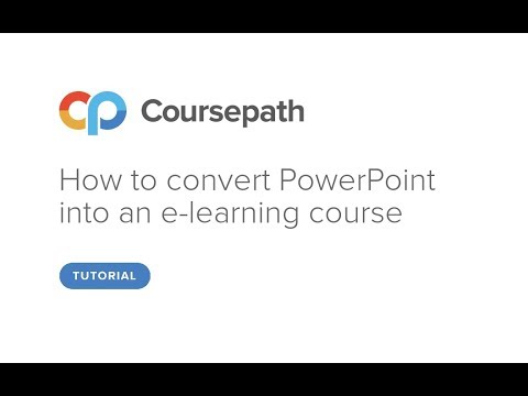 How To Convert Powerpoint Into An E-Learning Course - Youtube