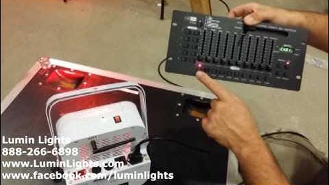 Lumin Lights Slick Par 5 with Built In DMX Transmitterreceiver and Wireless Mini Controller