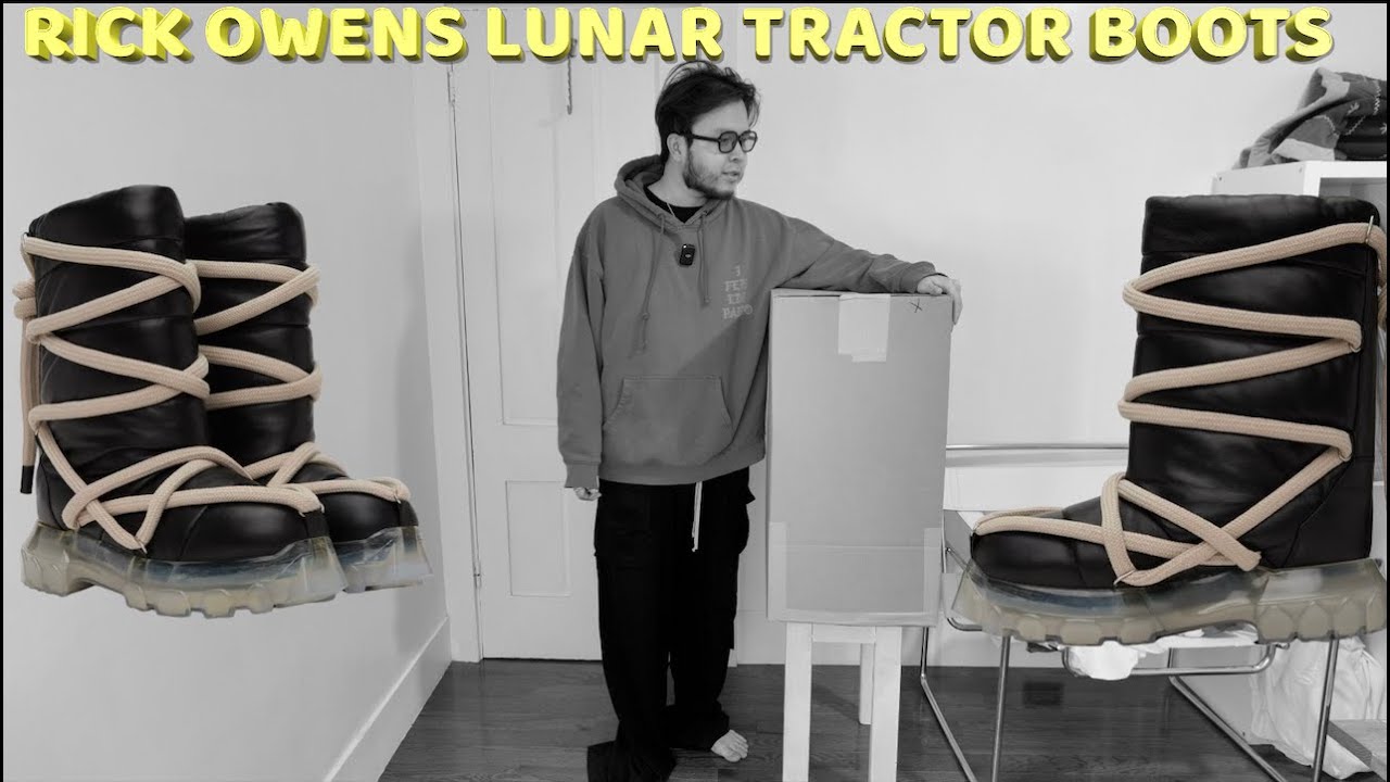 Rick Owens Lunar Tractor Jumbo Laces Boots | Unboxing + TAN MAKASY