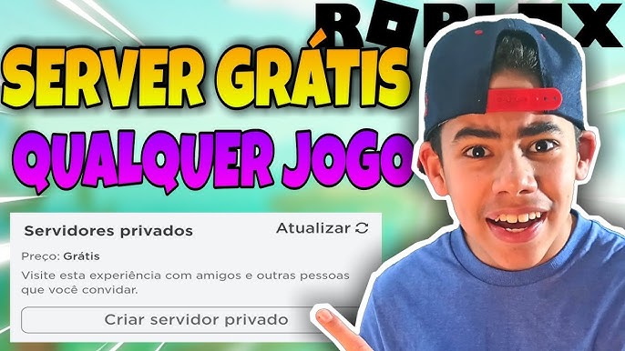 COMO TER SERVIDOR VIP de GRAÇA em QUALQUER JOGO do ROBLOX! *NÃO é