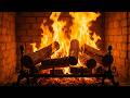 Cozy Winter Fireplace Ambience with Crackling Fire Sounds for Rest and Comfort
